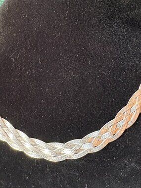 Braided Sterling Silver Necklace